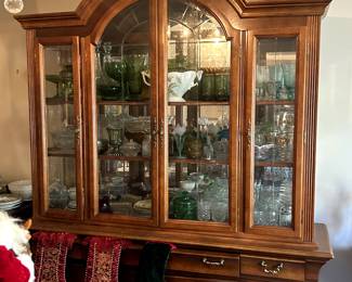 Stanley solid wood china cabinet
