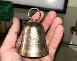 silver Christmas bell