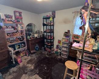 Entire room Of vintage loose barbies & accessories  
