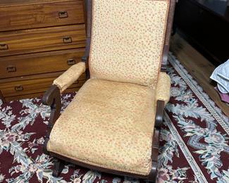 Late 1800’s walnut East Lake platform
rocker