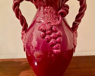 ITALIAN CERAMIC BORDEAX URN