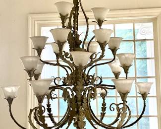 LARGE ANTIQUE CHANDELIER