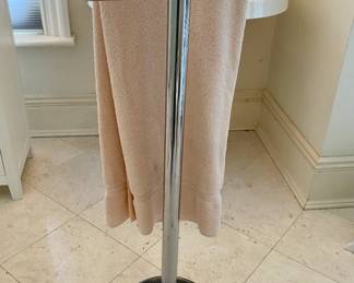 SILVER PLATED TWO TIERED TOWEL RACK
