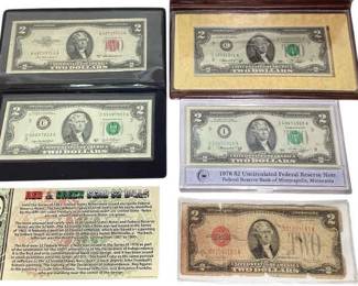 TN47 Sealed $2 Bill, First Day 1976 Other $2 Bills