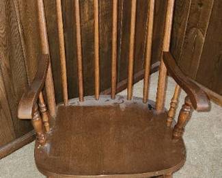 Wooden rocking chair