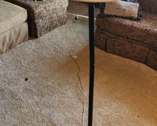 Black pole floor lamp