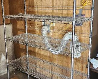 Stainless Rolling Metro Rack with 5 Shelves no contents