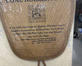 Vintage advertising fan