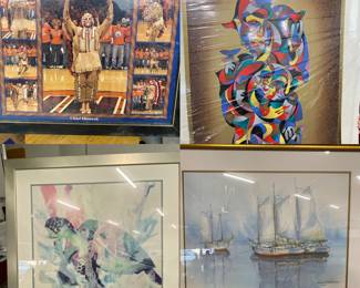 The sailboats are by Richard E. Williams 