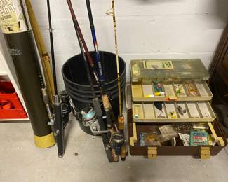 Fishing Rids and other items