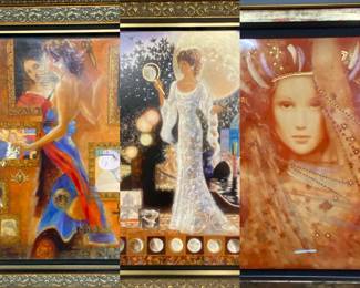 Conversation and Moonlit garden both  by Peter Nixon and Pure Love by Csaba Markus