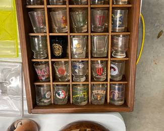 College shot glasses 