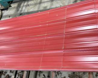 12 to 14 Pieces of Red Sheet Metal