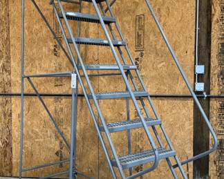 ULINE 10 Step Rolling Safety Ladder