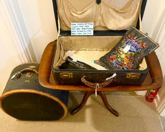 These suitcases came over from Scotland in 1910 when clients Mother immigrated to the US. 