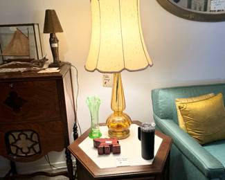 Amazing MCM Lamp,side table too
