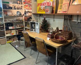 1970s table and two
Chairs, 