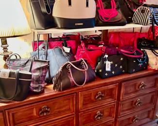 Huge bedroom filled with clothes, shoes, handbags, many are brand new with tags! Some brands include Vera Bradley, Coach, Kate Spade and more!