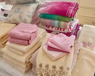 Bathroom and beach towels, many new