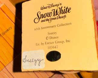 Walt Disney's Snow White with original boxes and display