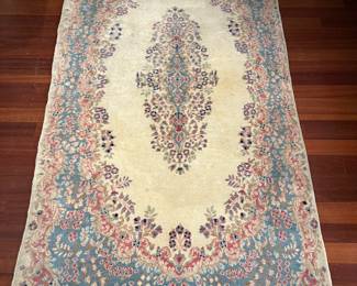 1950 Kerman Ivory field rug
