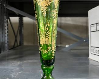 Bohemian glass vase