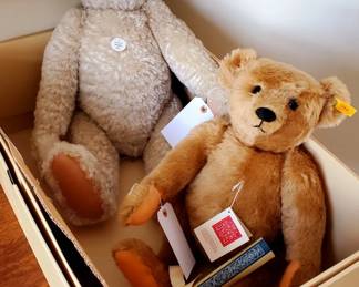 Large Steiff Bears.