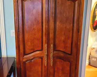 Fine Gardner & Schumacher of Detroit Carved wood Armoire