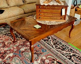 Coffee Table and another Antique Spool Cabinet