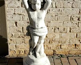 Heavy Concrete Cherub Statue