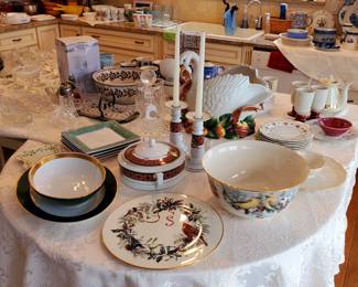 Lots of decorative items, Lenox, Fitz & Floyd, Waterford
