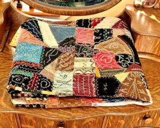 19thc Crazy Quilt