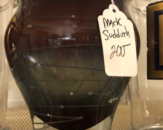 Mark Sudduth Art glass vase