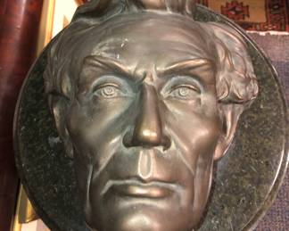 Plaster life mask of Lincoln