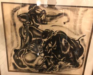 Paul Travis large original drawing