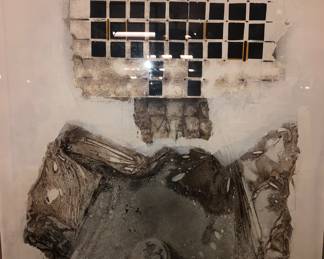 Large Francis J. Myers mixed media Sounds That Walk On The Mist