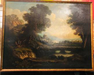 Large early 19th c. oil on canvas