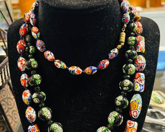 Venetian glass beaded necklaces & other Venetian glass jewelry