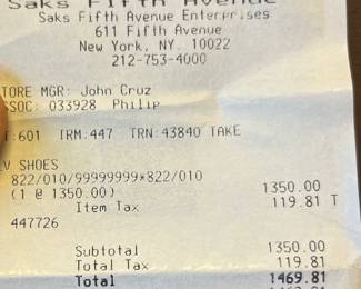 Originally 1350 plus tax our price $500