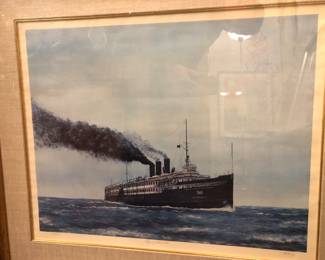 Lithograph the steamer Detroit & Cleveland, D & C Line