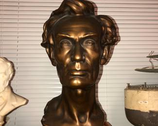 Plaster bust of Lincoln