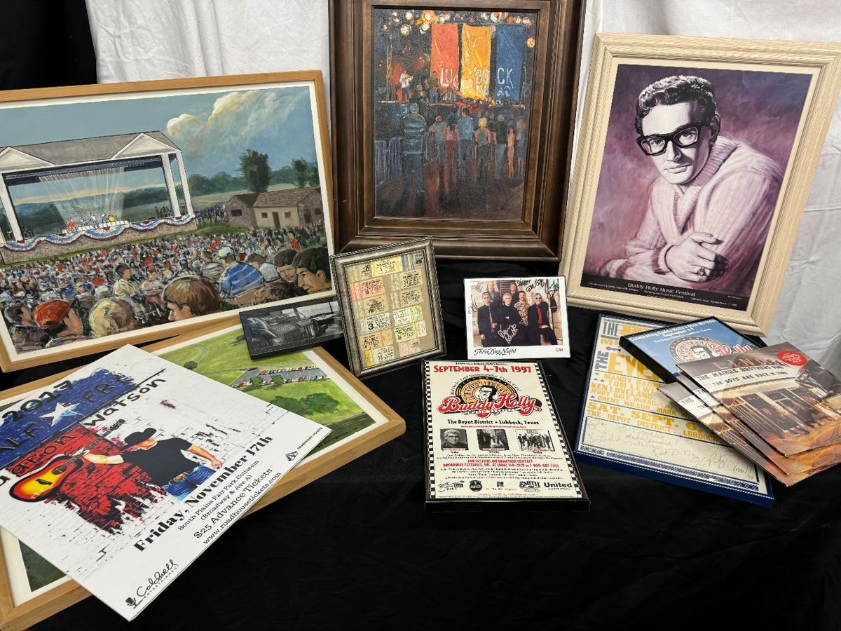 Buddy Holly music festival items