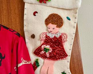 Vintage Christmas stocking