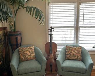 Modern style aqua chairs