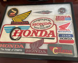collectible Honda patches and stickers