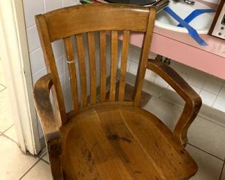 Antique desk chair