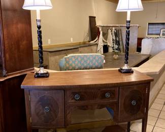 Pair of Barbara Cosgrove tall lamps