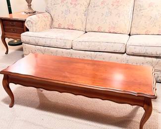 Vintage pecan coffee table