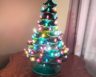  Original 1970’s Ceramic Light Up Christmas Tree 