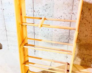 CD / DVD Storage Rack Wood 5 Shelf